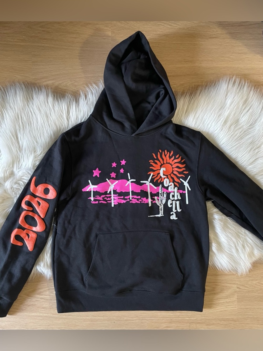 Coachella 2026 Official See You In The Desert Hoodie SMALL Festival Promo Merch